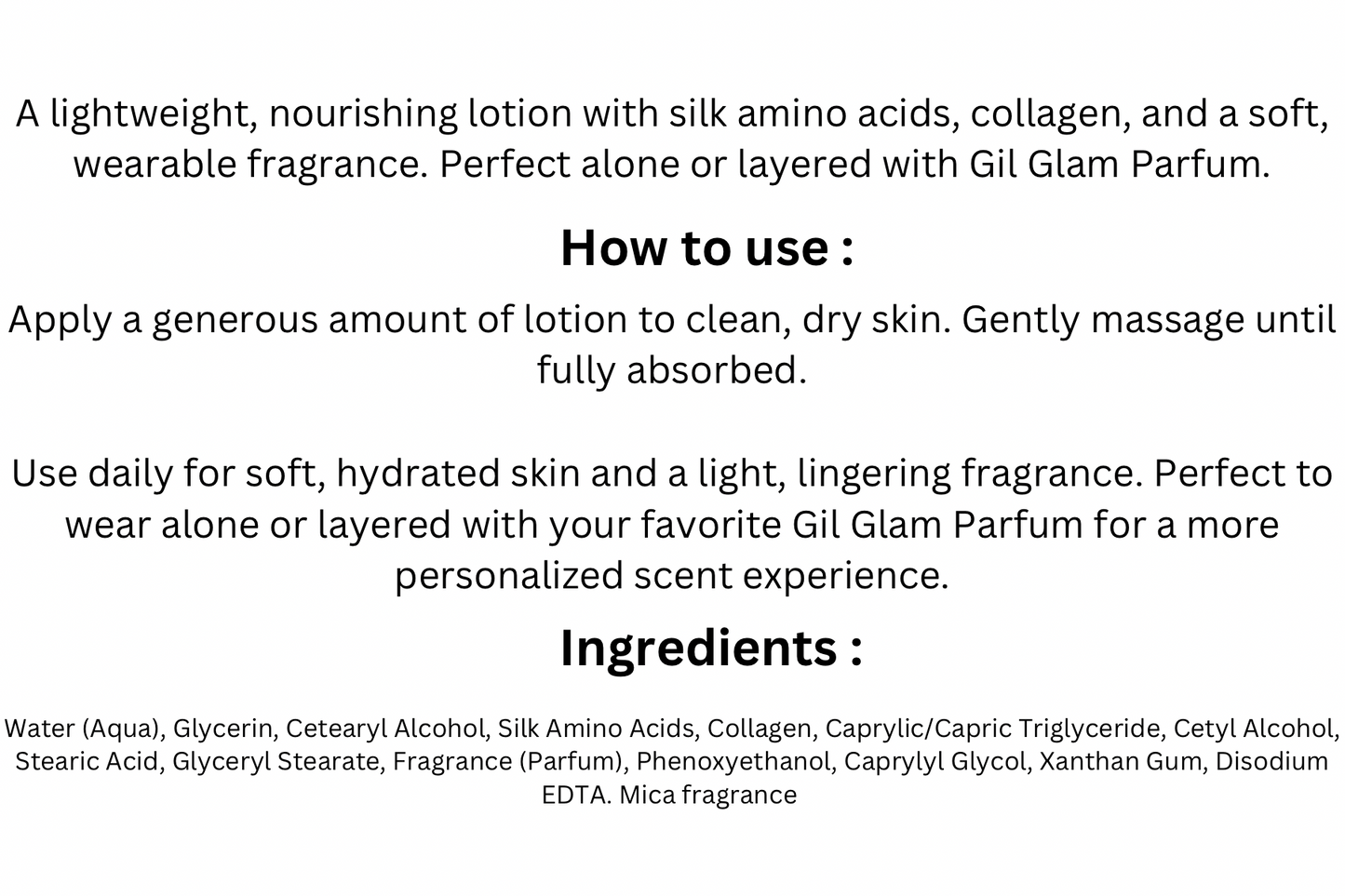 DULCE NOCHE Silkening Lotion