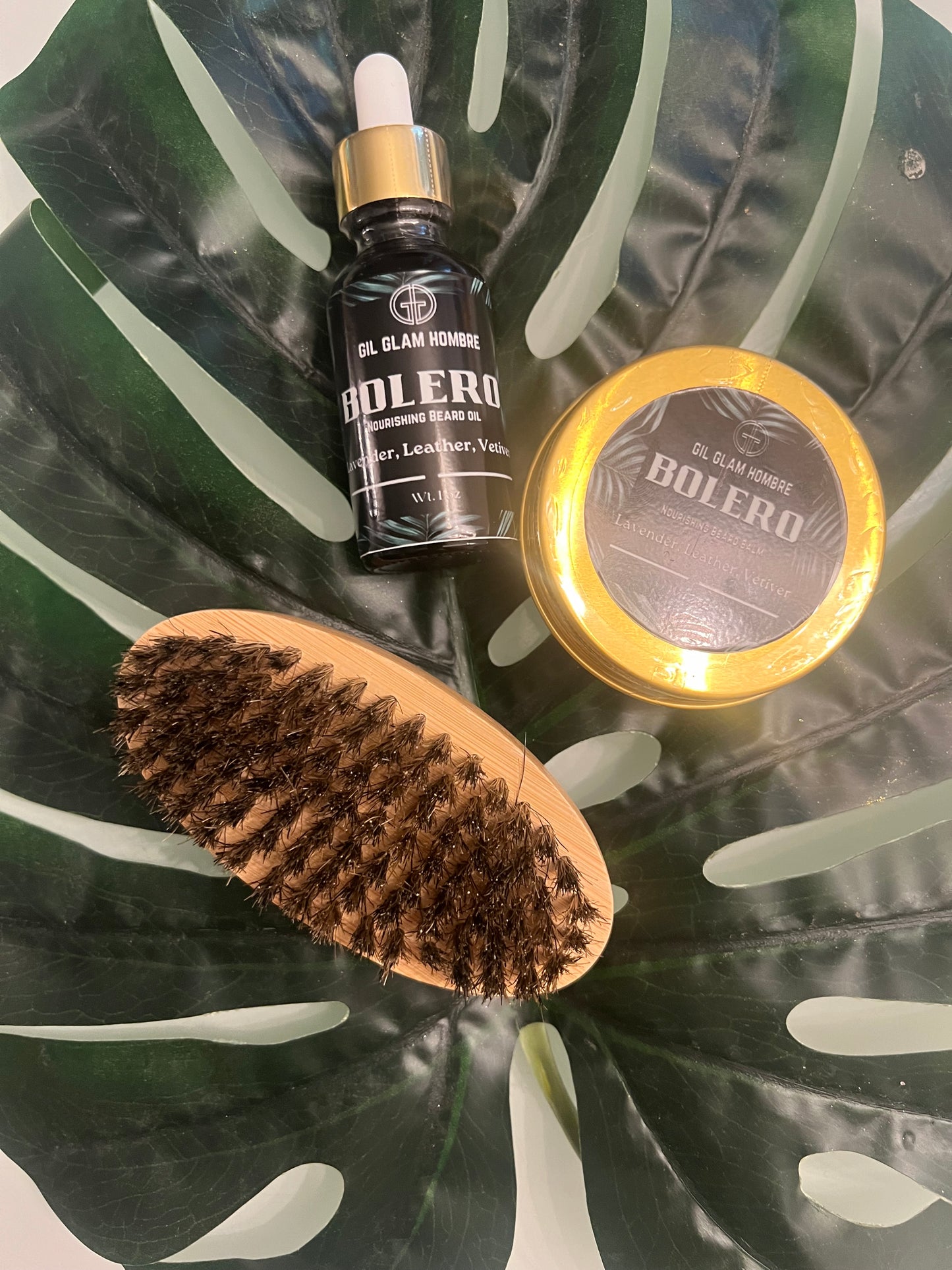 Gil Glam Beard Brush and Comb Set